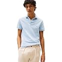 Tommy Hilfiger Men's Short Sleeve Polo Shirts in Slim Fit with Stretch and Organic Pique Cotton