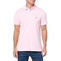 Tommy Hilfiger Men's Short Sleeve Polo Shirts in Slim Fit with Stretch and Organic Pique Cotton