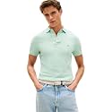 Tommy Hilfiger Men's Short Sleeve Polo Shirts in Slim Fit with Stretch and Organic Pique Cotton