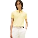 Tommy Hilfiger Men's Short Sleeve Polo Shirts in Slim Fit with Stretch and Organic Pique Cotton