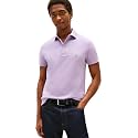 Tommy Hilfiger Men's Short Sleeve Polo Shirts in Slim Fit with Stretch and Organic Pique Cotton