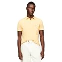Tommy Hilfiger Men's Short Sleeve Polo Shirts in Slim Fit with Stretch and Organic Pique Cotton