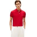 Tommy Hilfiger Men's Short Sleeve Polo Shirts in Slim Fit with Stretch and Organic Pique Cotton