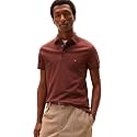 Tommy Hilfiger Men's Short Sleeve Polo Shirts in Slim Fit with Stretch and Organic Pique Cotton