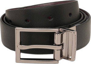 TOMMY HILFIGER Men Black Genuine Leather Reversible