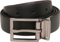 TOMMY HILFIGER Men Black Genuine Leather Reversible