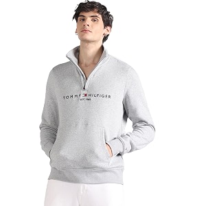 Tommy Hilfiger Men Cotton High Neck Sweatshirt