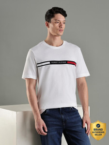 TOMMY HILFIGER Men Printed Crew Neck Pure