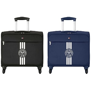 tommy hilfiger polyester soft 45 cms luggage- suitcase8903496163896_dark black polyester soft 2 spinner wheels luggage- carry-on luggage8903496163902_navy blue
