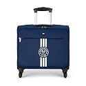 Tommy Hilfiger Planetary Plus Overnighter Trolley Bag – Dark Black |15 Inch Laptop Compartment | Unisex Business Travel Bag | 360° Spinner Wheels | Telescopic Handle | Polyester |45L Capacity |45cm