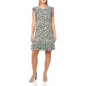 Tommy Hilfiger Scuba Flutter Sleeve Sheath Dress