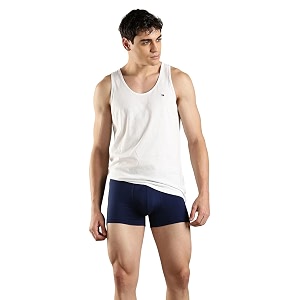 Tommy Hilfiger Solid Cotton Sleeveless Vest -