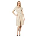 Tommy Hilfiger Women's Scuba Midi Tie Waist Dress