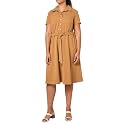 Tommy Hilfiger Women's Scuba Midi Tie Waist Dress