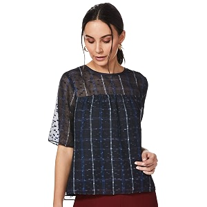 Tommy Hilfiger Womens Striped Regular Fit Top
