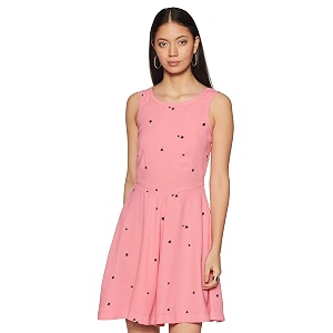 Tommy Hilfiger Womens Synthetic A-Line Knee-Length Dress