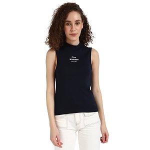 Tommy Hilfiger Women Navy T-Shirt