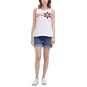 Tommy Hilfiger Womens Lightweight Logo Hoodie Sweatshirt