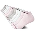 Tommy Hilfiger Womens 12 Pack Lightweight Cushioned Quarter Ankle Socks
