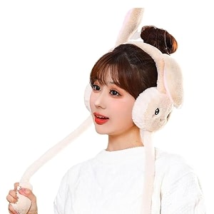 tomorrow bunny earmuffs cute plush animal ear warmers for women amp girls  fluffy furry ear muffs for winter  fluffy furry ear muffs  adorable bunny fluffy ear warmers