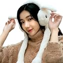 Tomorrow Bunny Earmuffs Cute Plush Animal Ear Warmers for Women &amp; Girls | Fluffy Furry Ear Muffs for Winter | Fluffy Furry Ear Muffs | Adorable Bunny Fluffy Ear Warmers
