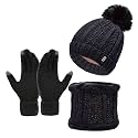 Tomorrow Winter Cap, Neck Warmer Scarf with Touch Gloves Set | Beanie Style | 3 Piece Set - Stay Warm and Stylish This Winter