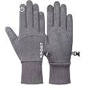 Tomorrow Fashion Polyester Winter Mens Women Gloves Warm Touchscreen Gloves Windproof Anti-Slip Gloves for Men Outdoor Sports Gloves Thermo Hands choenen (Silver), skateboarding