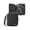 tomtoc Portfolio for iPad Pro 12.9-Inch 2022/2021/2020,Protective Sleeve with Accessories Pocket,Carrying Storage Bag for iPad Pencil/Adapter/Hubs/Cables/Magic Keyboard,Fits Surface Pro 12.3,Black