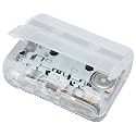 TON007B Cassette Player with Earphones, Autoreverse Function, Retro Stereo Cassette Player, Portable Wireless Design. (White)