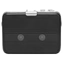 TON007B Cassette Player with Earphones, Autoreverse Function, Retro Stereo Cassette Player, Portable Wireless Design. (Black)