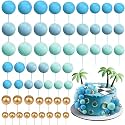 Tondiamo 108 Pcs Ball Cake Toppers, 5 Sizes for Cake Decorating, 41, A