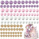 Tondiamo 108 Pcs Ball Cake Toppers, 5 Sizes for Cake Decorating, 20, A