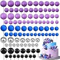 Tondiamo 108 Pcs Ball Cake Toppers, 5 Sizes for Cake Decorating, 36, A