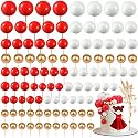 Tondiamo 108 Pcs Ball Cake Toppers, 5 Sizes for Cake Decorating, 13, A
