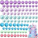 Tondiamo 108 Pcs Ball Cake Toppers, 5 Sizes for Cake Decorating, 34, A