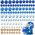 Tondiamo 108 Pcs Ball Cake Toppers, 5 Sizes for Cake Decorating, 15, A