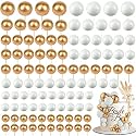 Tondiamo 108 Pcs Ball Cake Toppers, 5 Sizes for Cake Decorating, 17, A
