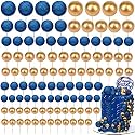 Tondiamo 108 Pcs Ball Cake Toppers, 5 Sizes for Cake Decorating, 14, A