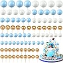 Tondiamo 108 Pcs Ball Cake Toppers, 5 Sizes for Cake Decorating, 4, A