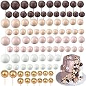 Tondiamo 108 Pcs Ball Cake Toppers, 5 Sizes for Cake Decorating, 9, A