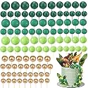 Tondiamo 108 Pcs Ball Cake Toppers, 5 Sizes for Cake Decorating, 19, A