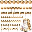 Tondiamo 108 Pcs Ball Cake Toppers, 5 Sizes for Cake Decorating, 1, A