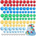 Tondiamo 108 Pcs Ball Cake Toppers, 5 Sizes for Cake Decorating, 37, A