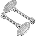 Tondiamo 2 Pcs Universal Gas Key for Fireplace, 3 Inch, Silver