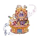 Tonecheer Wooden Music Box Puzzle for Adults, DIY Rotating Motorized Music Box Kit Creative Musical Puzzle Crafts Model Building Kits Desk Decor for Birthday (Dreams Wander)