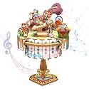 Tonecheer x British Library Wooden Music Box Puzzle for Adults, DIY Rotating Music Box Kit 3D Creative Musical Puzzle Crafts Model Building Kits Desk Decor for Birthday Gift (Alice's Tea Party)