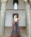 TONGARIYA Floral Print Women Flared Multicolor Skirt