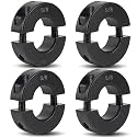 TonGass 5/8" Bore Double Split Clamp-On Shaft Collars Screw Set