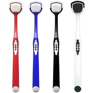 tongue cleaner tongue brush tongue scraper tongue cleanser tongue scraper brush tongue scraper cleaner tongue brushes helps fight bad breath 4 tongue scrapers 4 pack