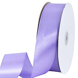 toniful 100 yard light purple satin ribbon 1-12 inch for gift wrapping